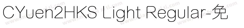 CYuen2HKS Light Regular字体转换